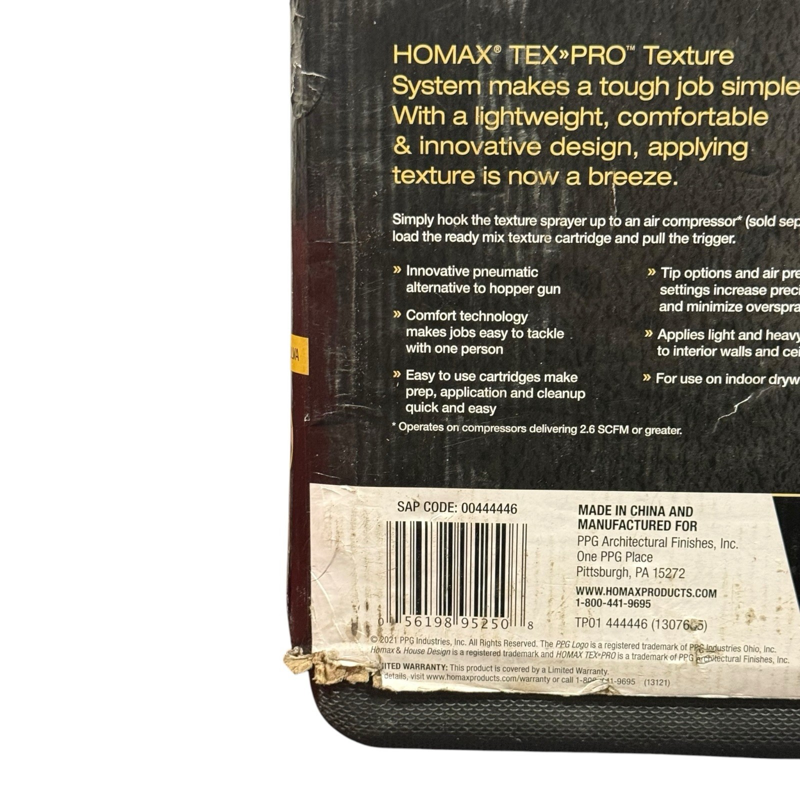 Homax Tex-Pro Texture System Sprayer w/ Carry Case New