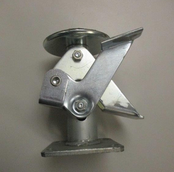 Table Cart Floor Lock 4" Diameter HD Rubber Stop Locking Safety Step Foot Pad