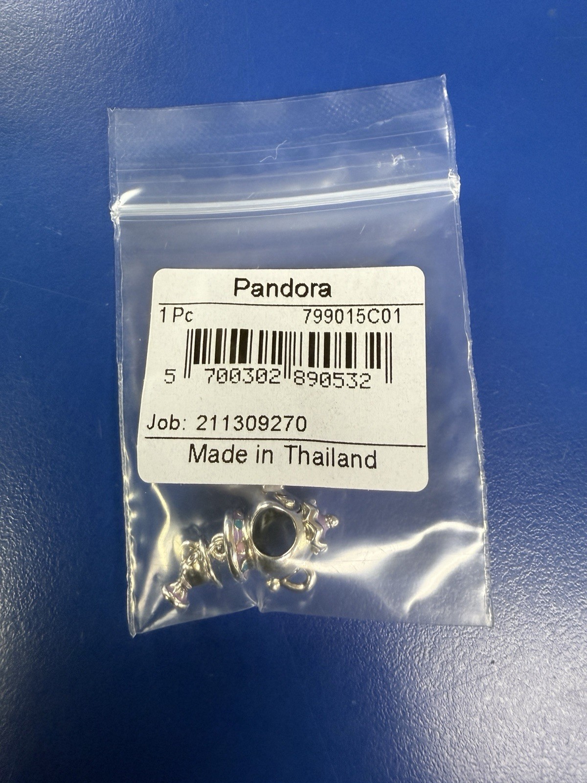 Pandora x Disney Beauty and the Beast Mrs. Potts & Chip Dangle Charm NEW
