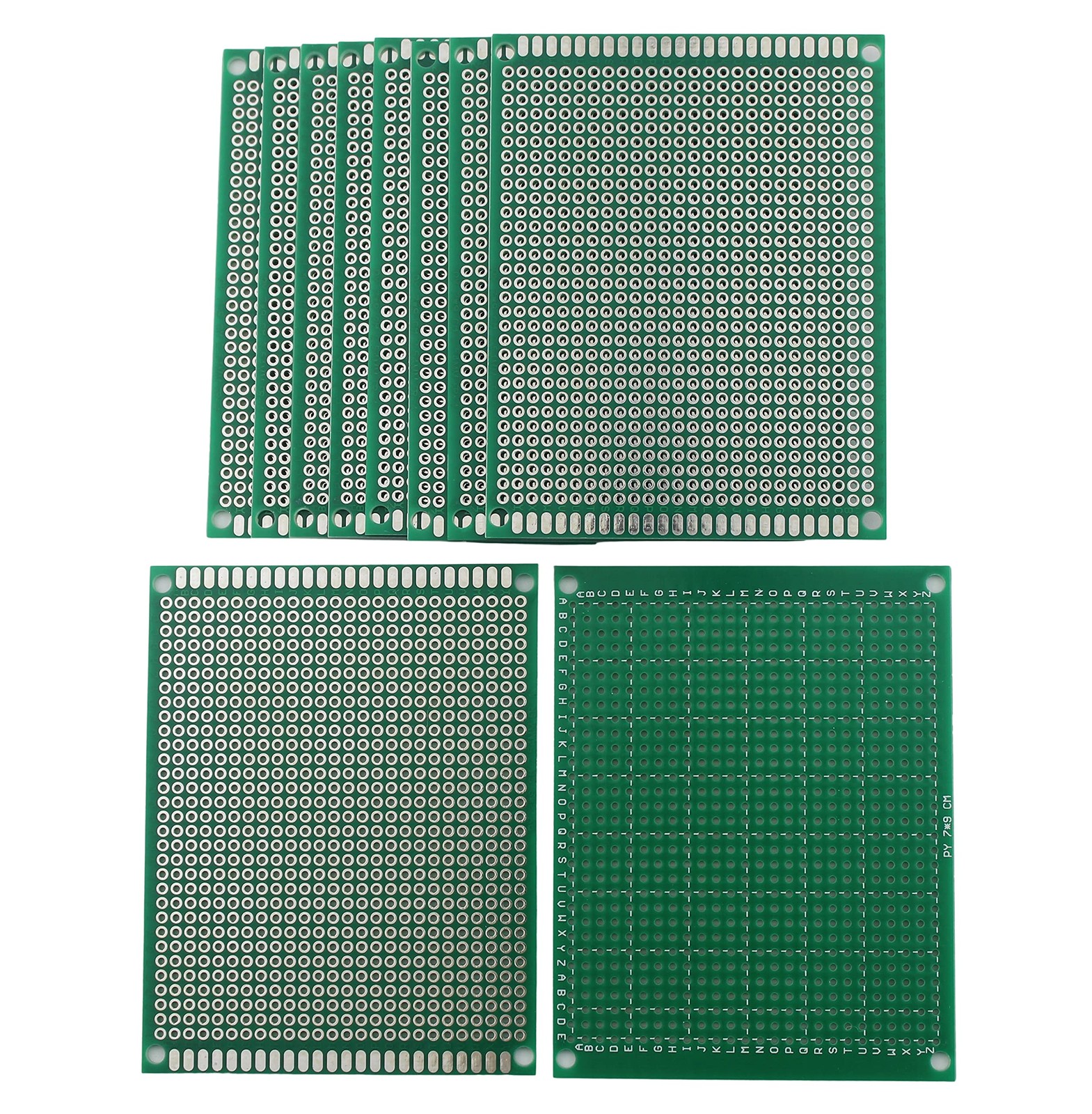 Single Sided Universal PCB Prototype Soldering Circuit Board - 7x9cm (10 Pack)