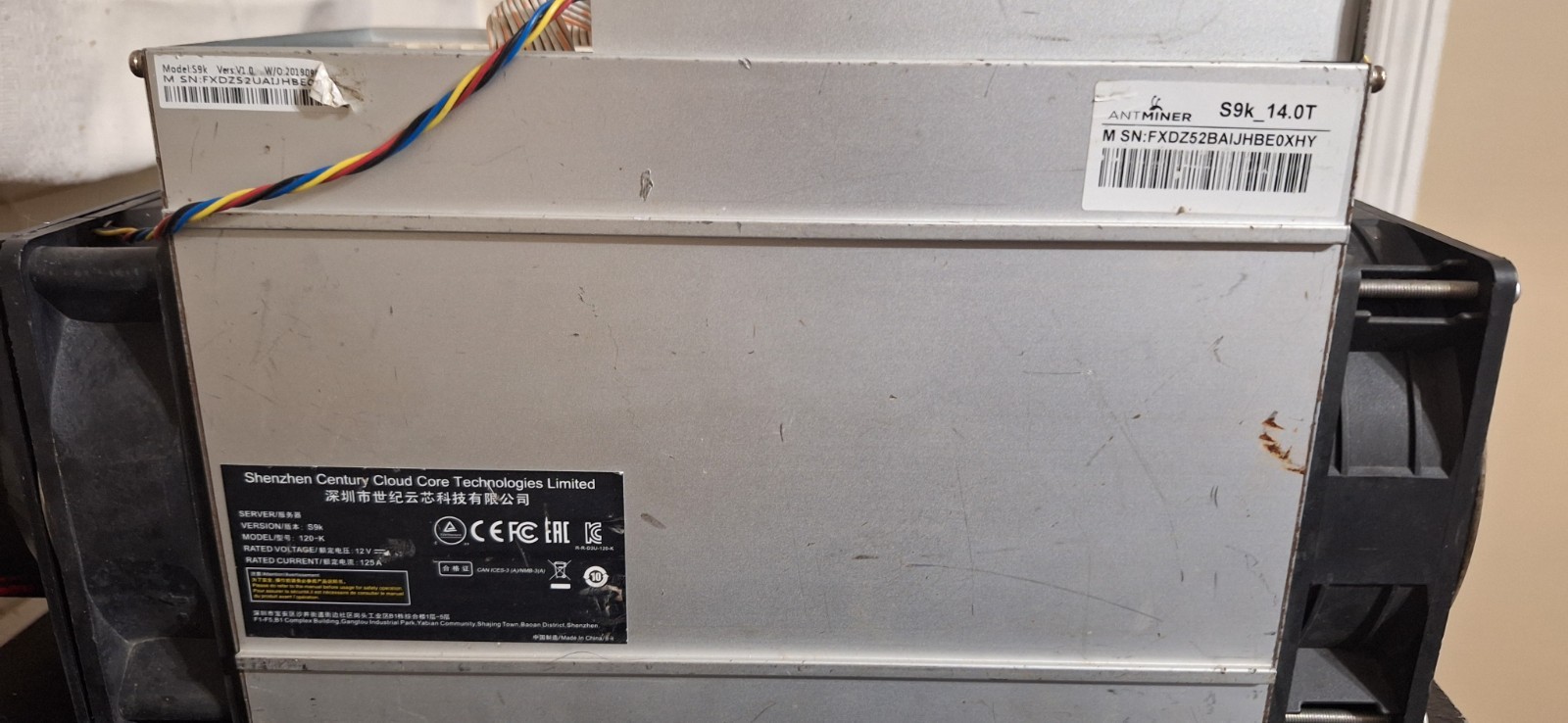 Bitmain Antminer S9k 14 TH/s Bitcoin Miner