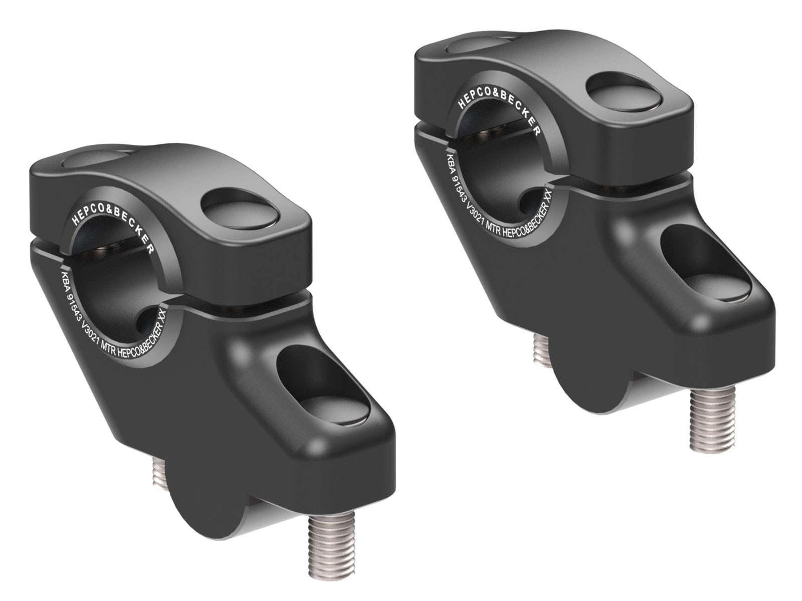 Suzuki GSX 650 F 2008-2011 Offset Handlebar Risers 30mm UP,21mm Back-Blk BY H&B