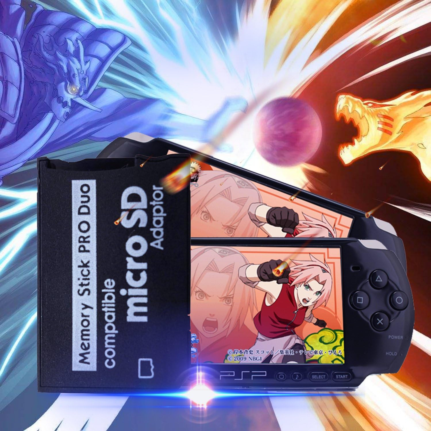 PSP Memory Stick Adapter, Micro SD to Memory Stick PRO Duo Magicgate Card for...
