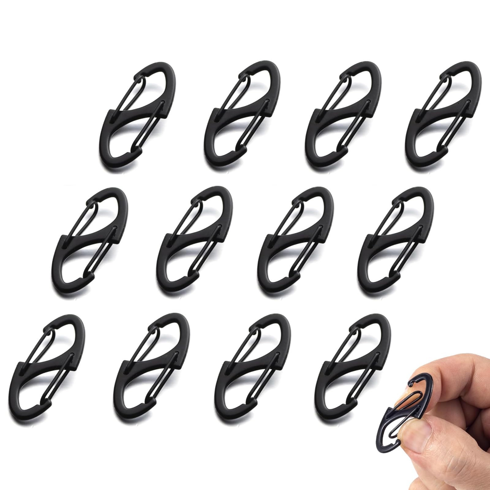 12PCS Zipper Lock Clips Anti Theft Buckle Durable Dual Opening Safety Zipper ...