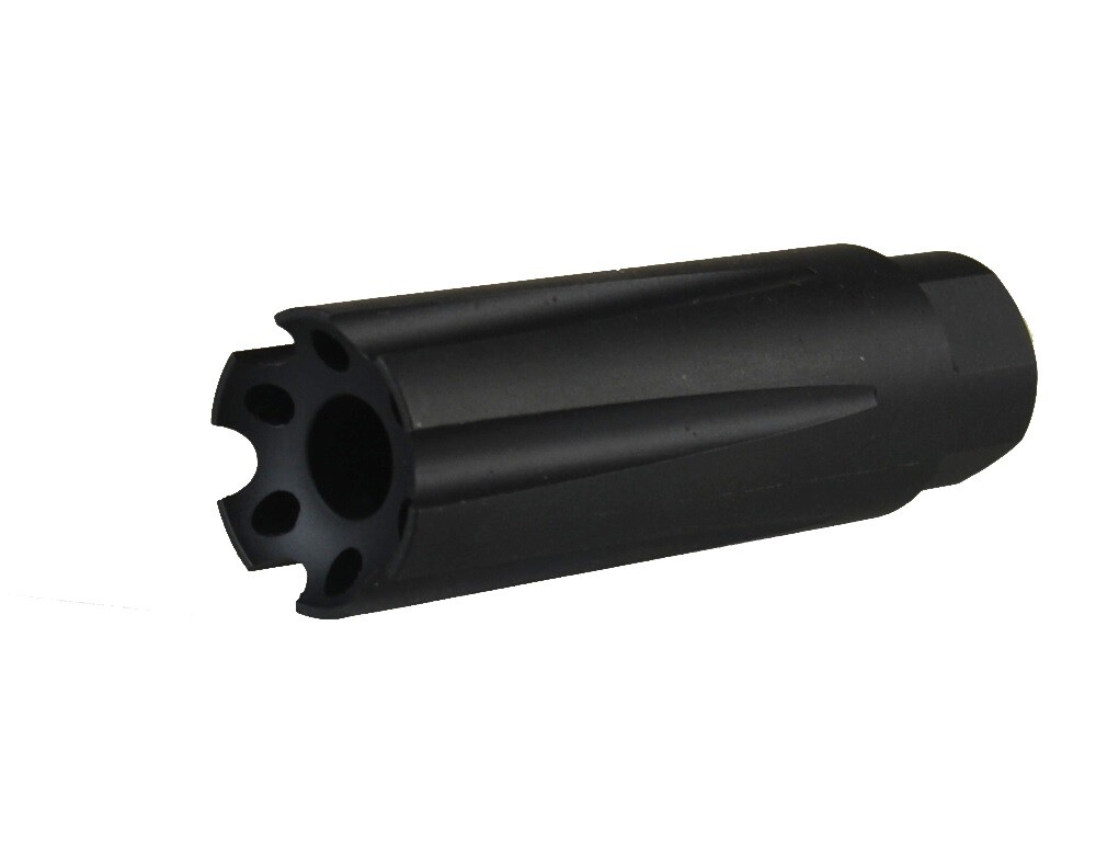 Al 7075 T6 Anodized Black 308 Linear Compensator Muzzle Brake 5/8x24 TPI .308