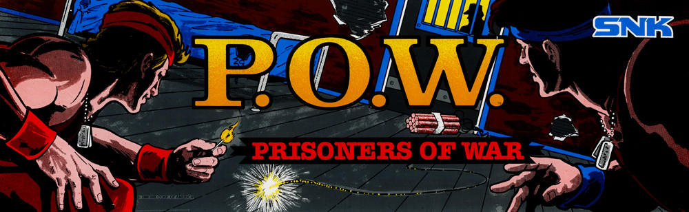 POW Prisoners of War Arcade Marquee 26" x 8"