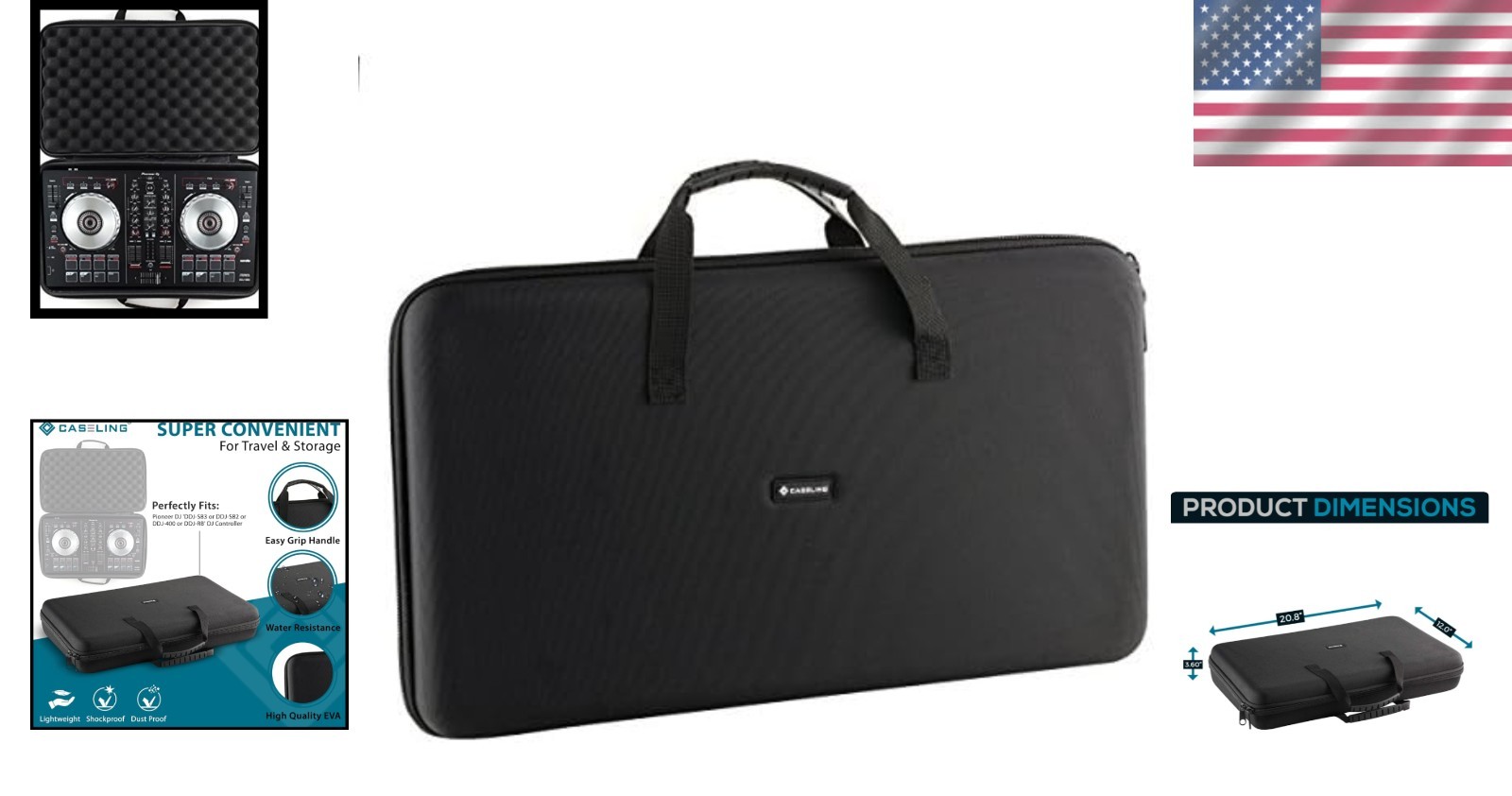 Waterproof Hard Case for Pioneer DJ Controllers - Compact & Travel-Ready