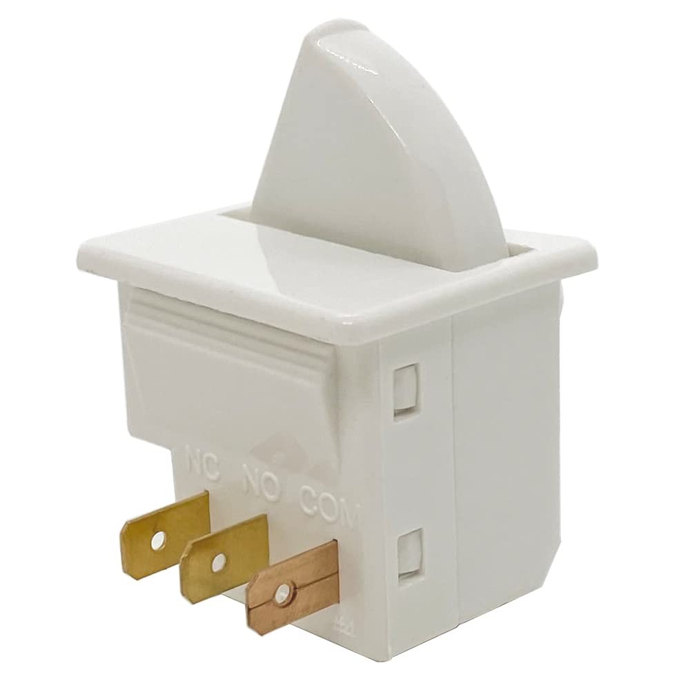 2Pcs Refrigerator Door Light Switch 3Pin Momentary Fridge Switch Compatible