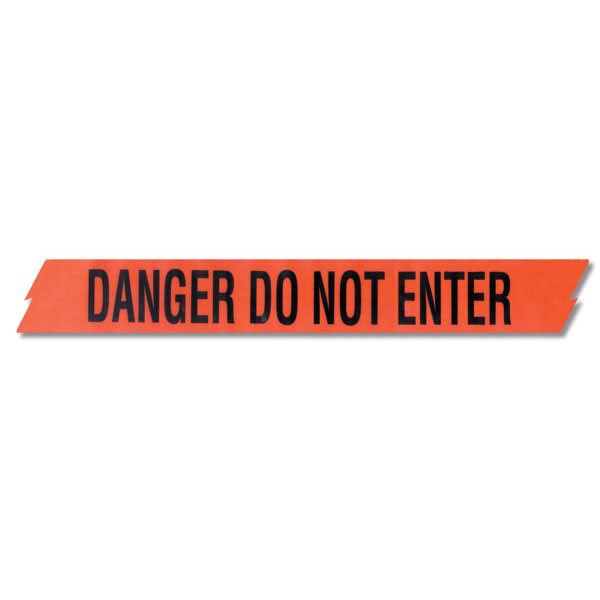 Presco EAB31022R10 2.5 Mil Barricade Tape Danger Do Not Enter 3" x 1000'