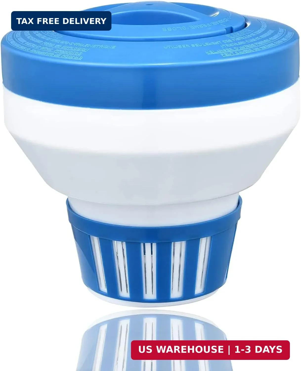 Pool Chlorine Floater, 7.5" Large Floating Chlorine Dispenser, Optimal Pool with