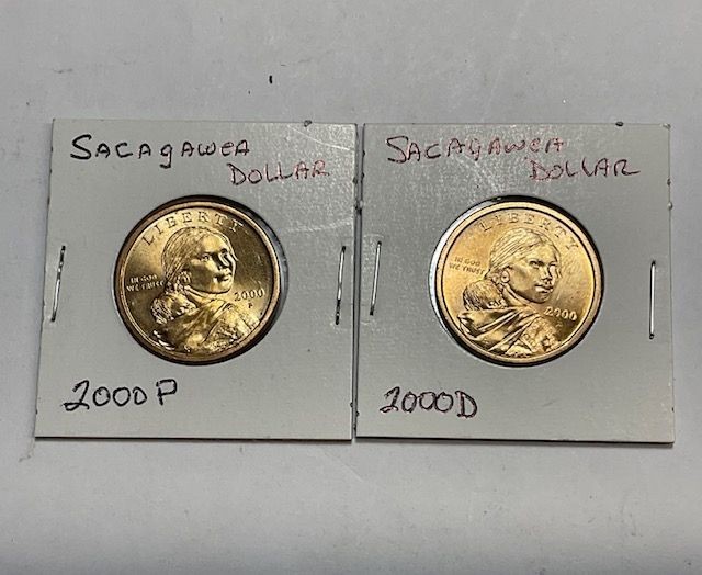 2000-P & D Sacagawea Native American $1 One Dollar Coin Set