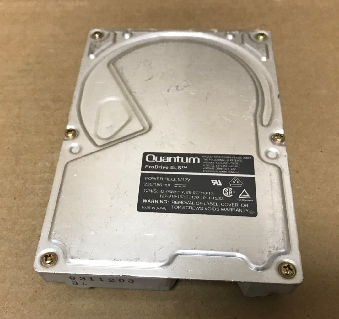 85AT QUANTUM 85MB IDE ATA HARD DRIVE 3.5 3.5INCH 85 Meg ProDrive ELS - 85AT