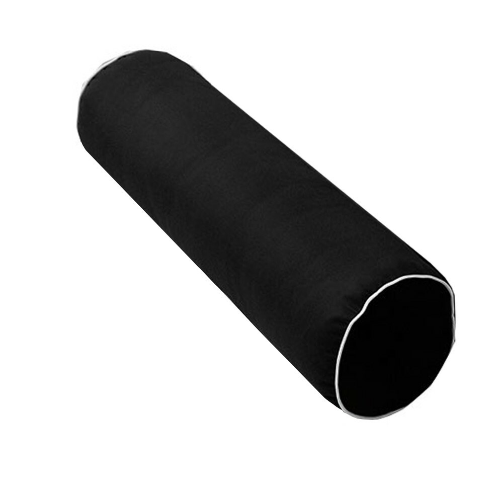 Contrast Trim 23x6 Outdoor Bolster Pillow for Porch Swing Patio Furniture AD109