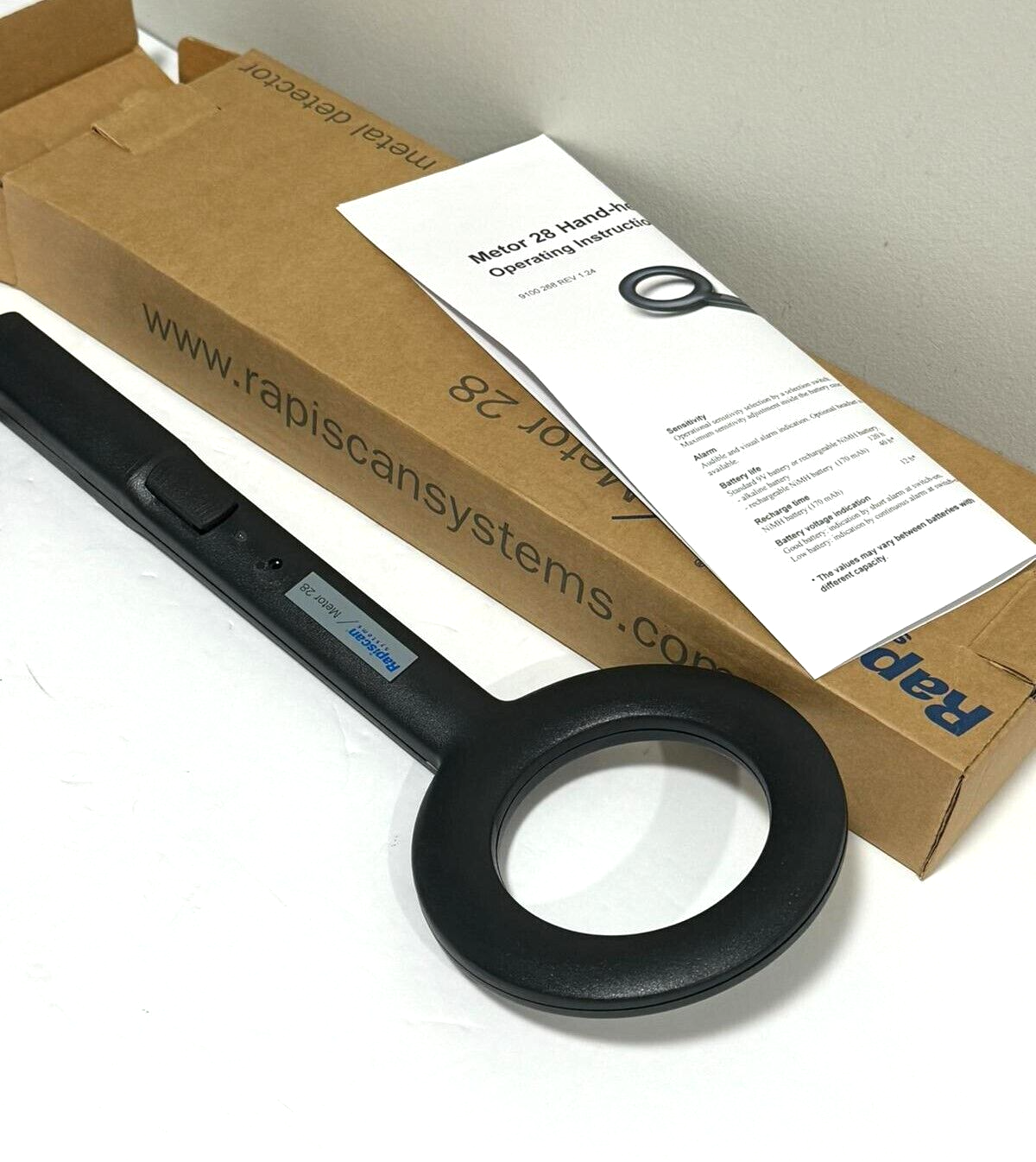 RAPISCAN SYSTEMS METOR 28 HANDHELD METAL DETECTOR