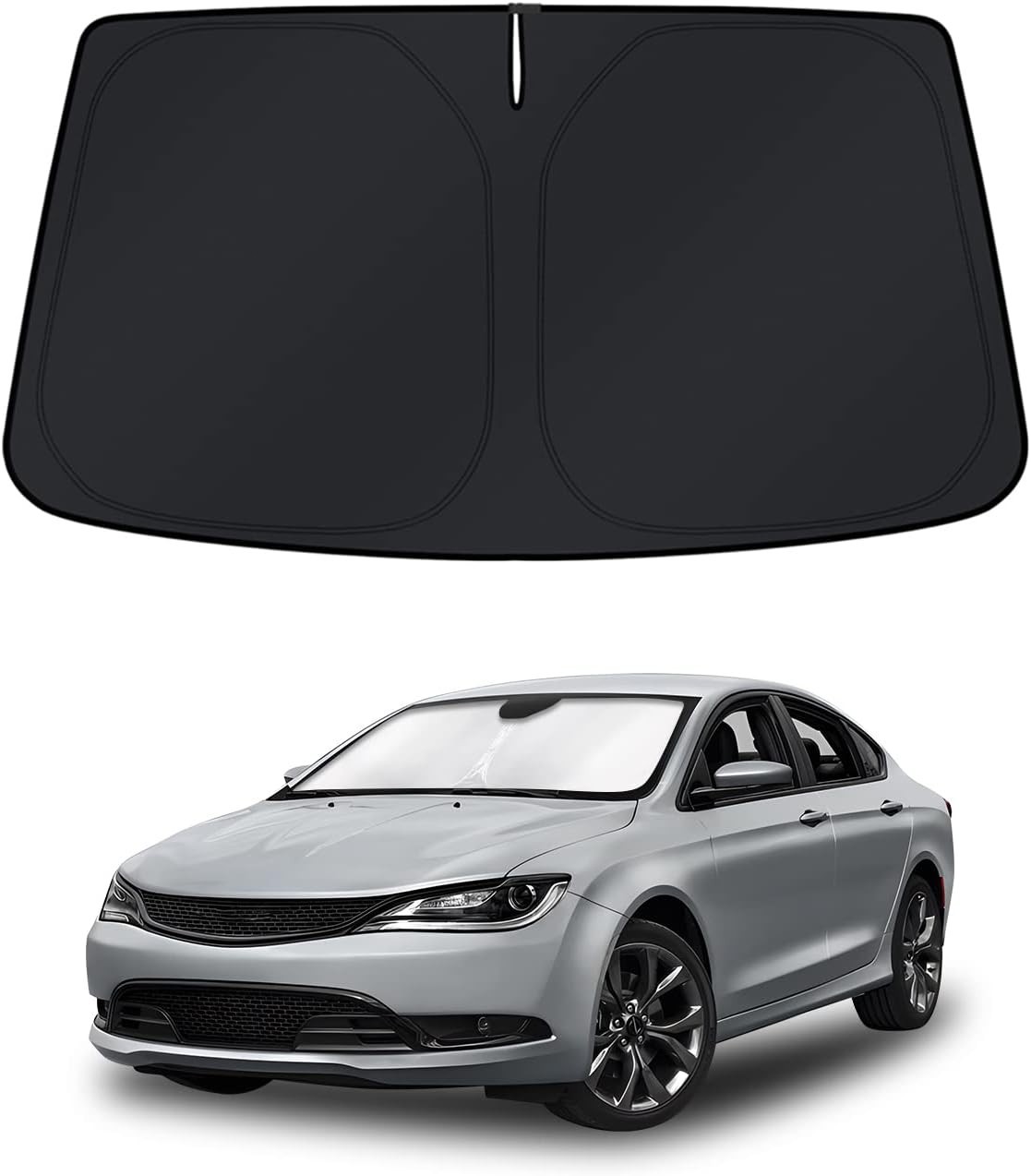 For Chrysler Foldable Car Windshield Sun Shade Shield Cover Visor UV Heat Block