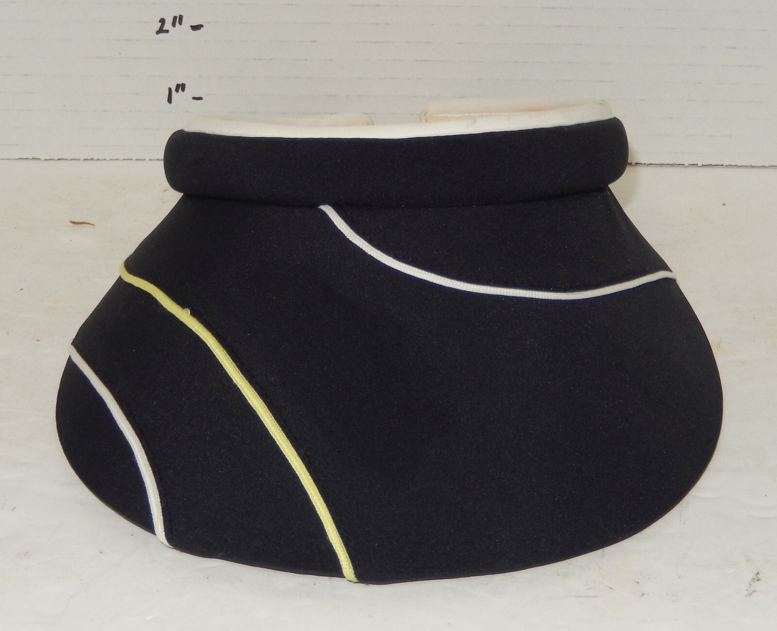 Womens EP NY New York Golf Visor Hat Cap Black yellow White