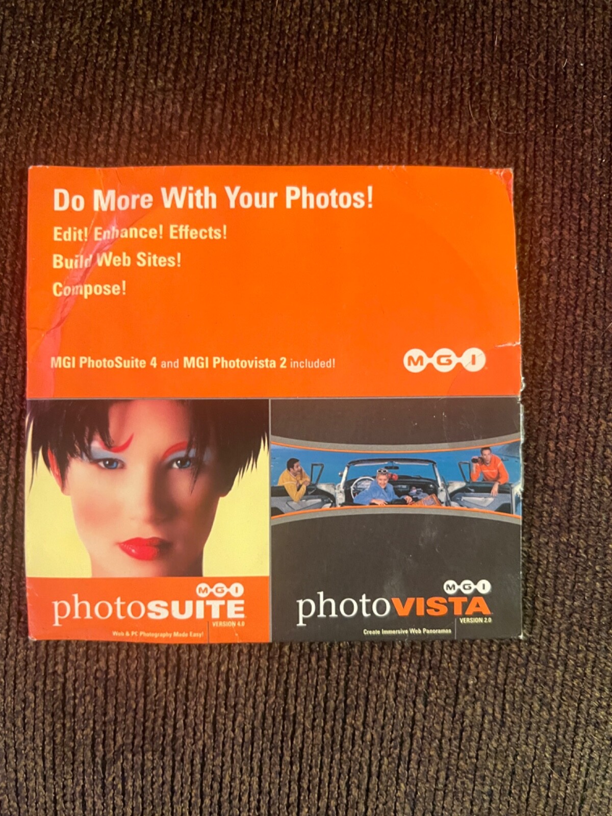 MGI PhotoSuite Version 4.0 AND MGI PhotoVista Version 2.0 (vintage 2002)