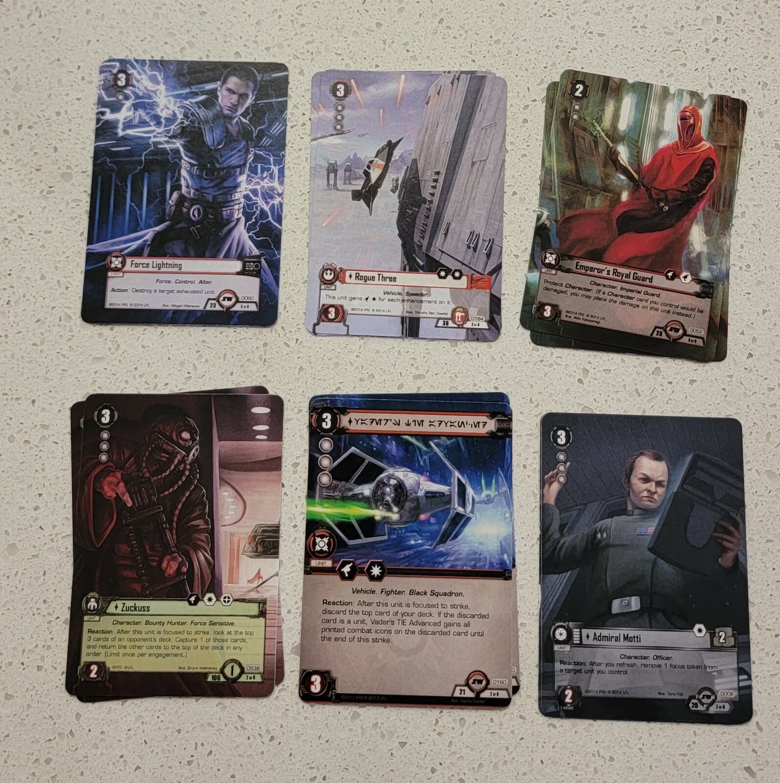 Star Wars The Card Game. LCG promo Cards
