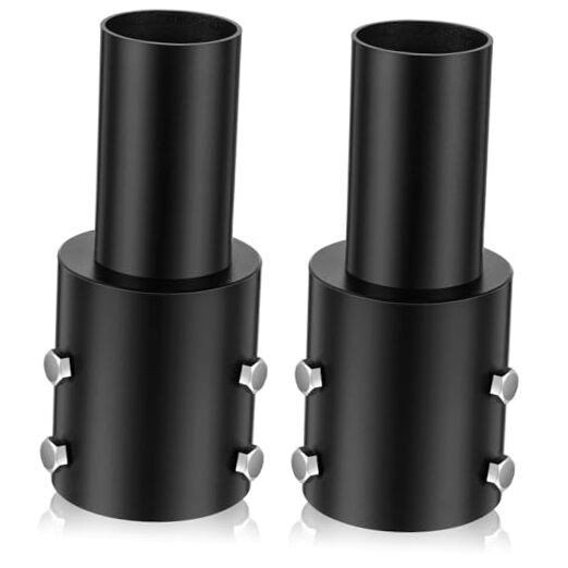 2 Pcs Light Pole Tenon Adapter 2 3/8 Inch Round Tenon Slip Fitter 3 Inch