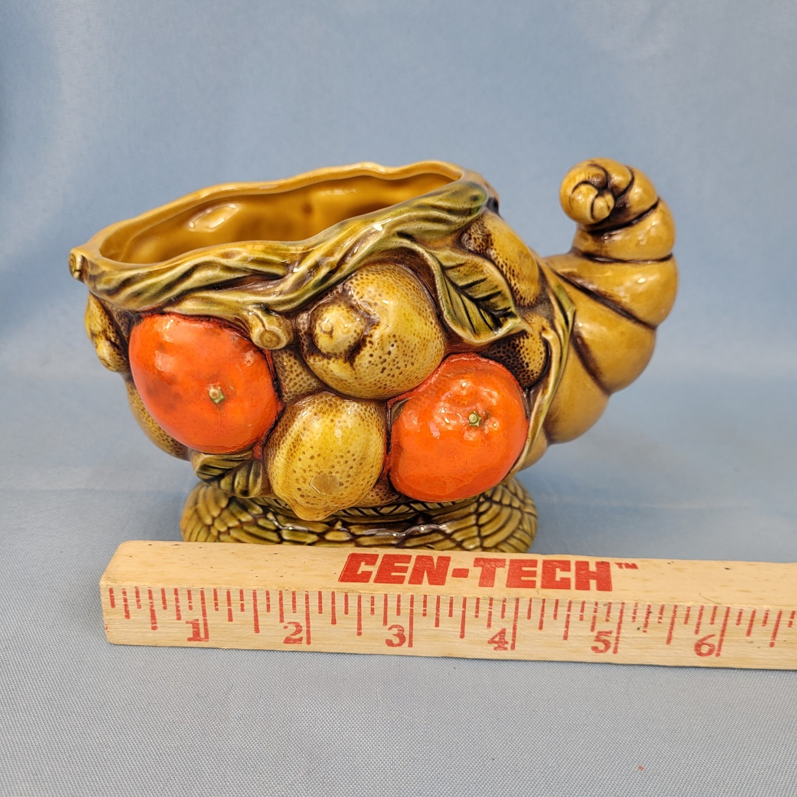 Inarco Cornucopia Planter E-4616 Fruit Harvest Ceramic Vase Japan