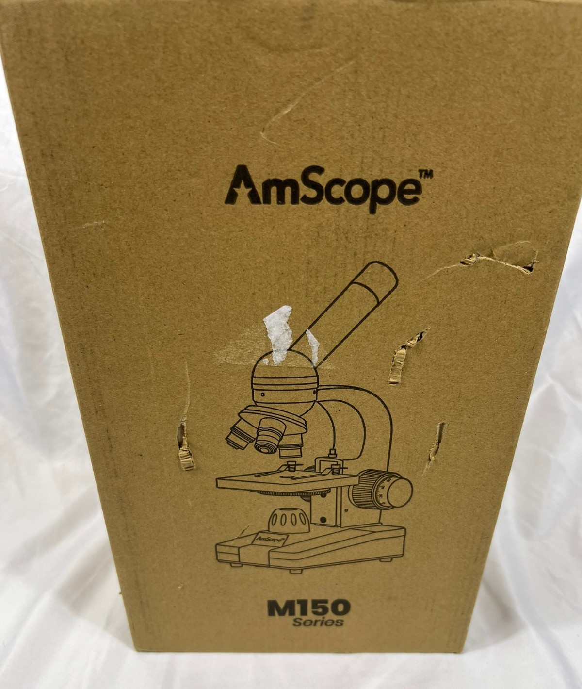 AmScope M150C 40X-1000X Monocular Compound Microscope Stage Clip Issue See Info