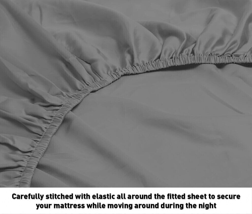 Split Top Flex Head King Fitted Sheet Only for Sleep Number 1900 Elasticized
