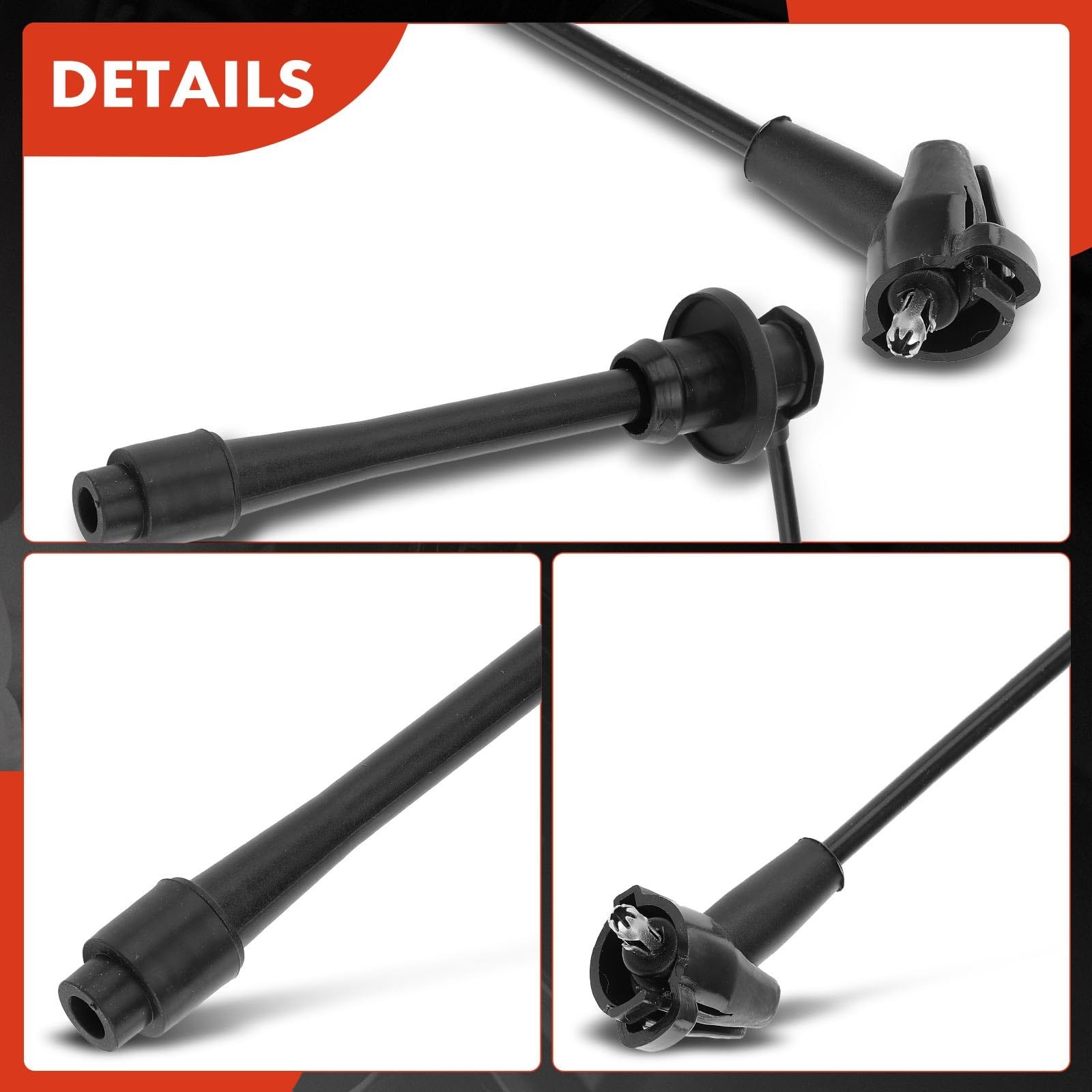 A-Premium Ignition Spark Plug Wires Set of 4 Compatible with Toyota Tacoma 19...