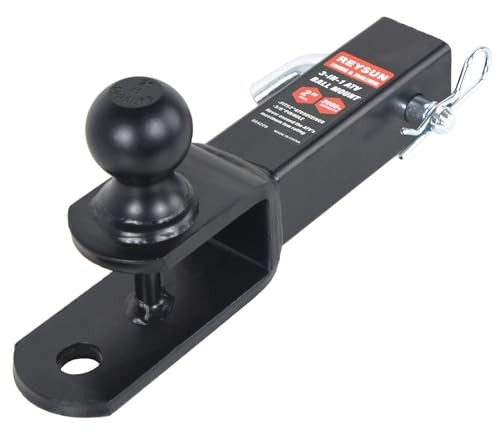 864209 3 in 1 ATV/UTV Trailer Hitch Towing Ball Mount with 2 inch 2" Receiver