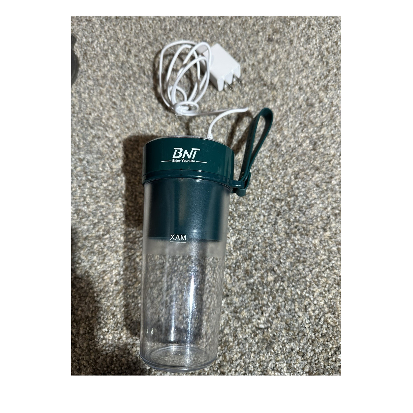 BNT XAM Portable Personal Blender Green with Charging Cable