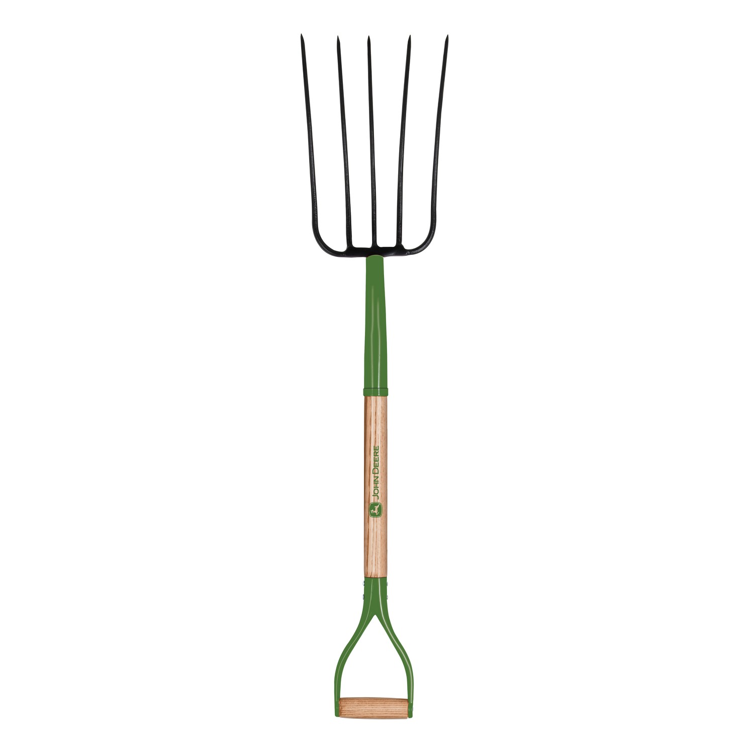 John Deere BPJ-5D-JD Steel Brown 5-Tines D-Handle Compost Fork 48 L x 9 W in.