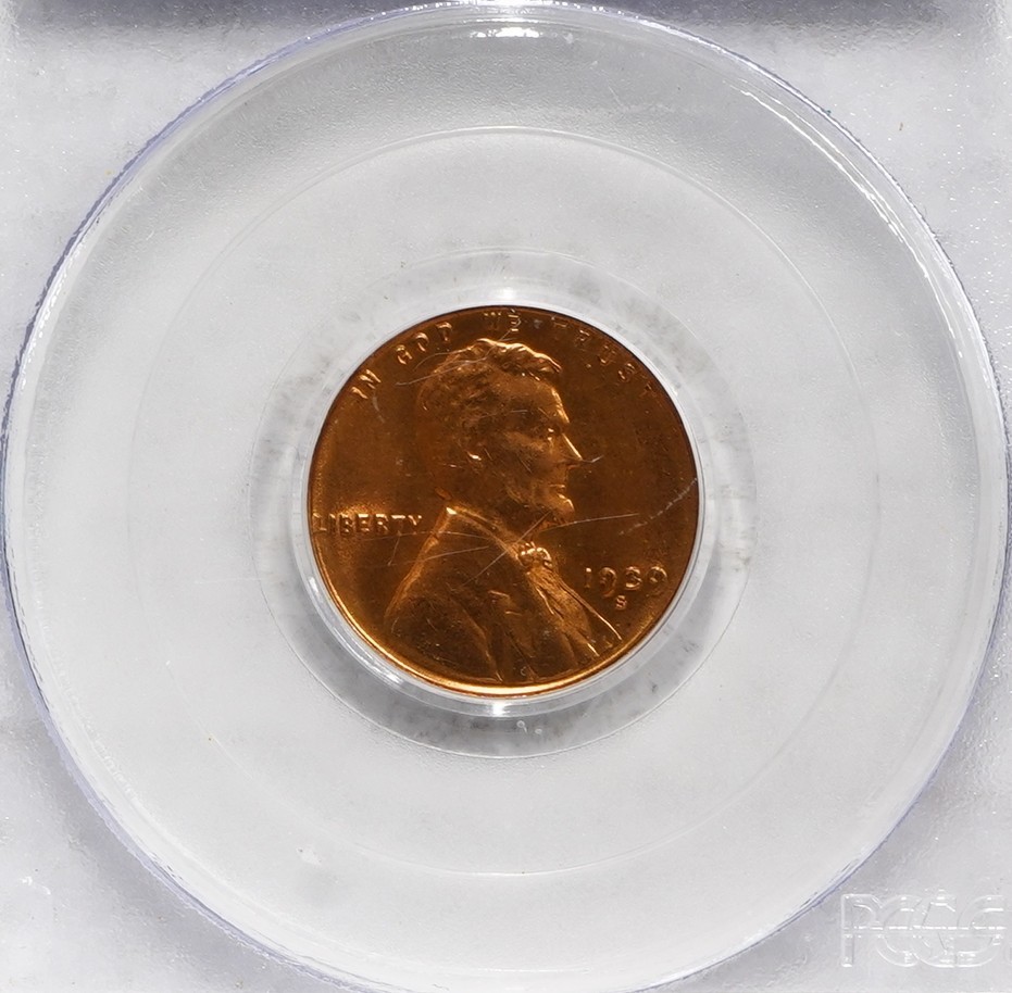 1939 (S) Lincoln Wheat Penny PCGS MS-65 RD