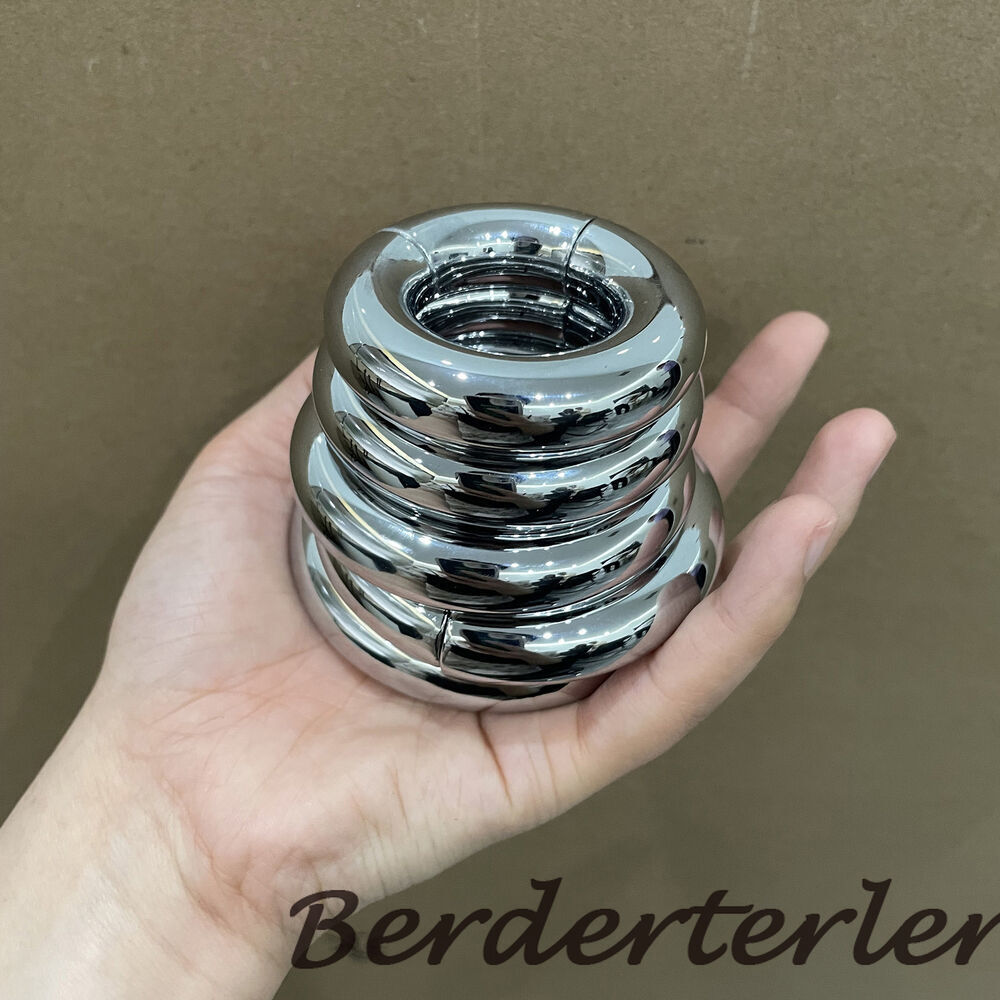 Magnetic Ball Stretcher Scrotum Penis Rings Weight Heavy Duty Stainless Steel