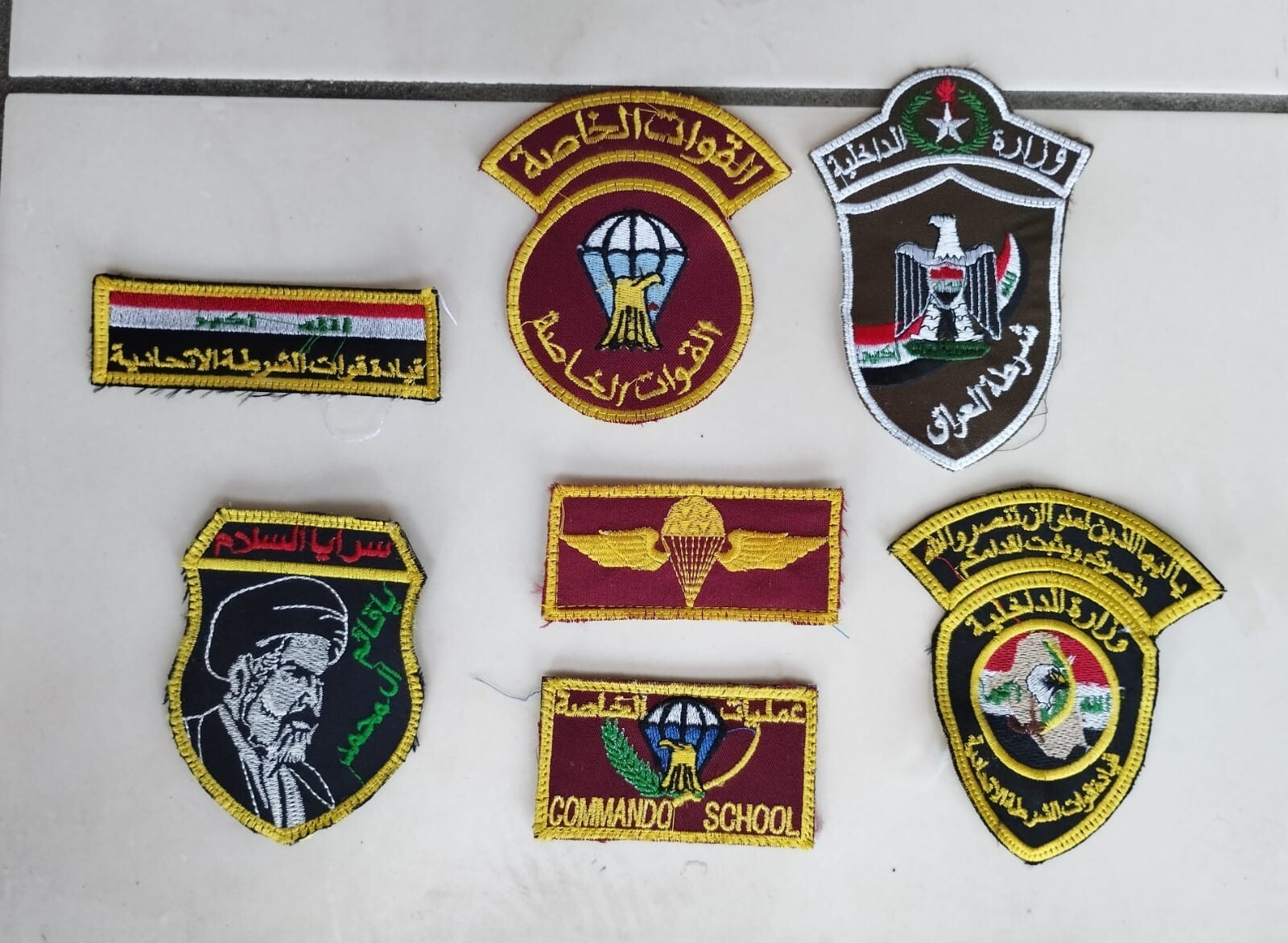 ORIGINAL IRAQI PATCH LOT ARMY SPECIAL FORCES GULF WAR OIF