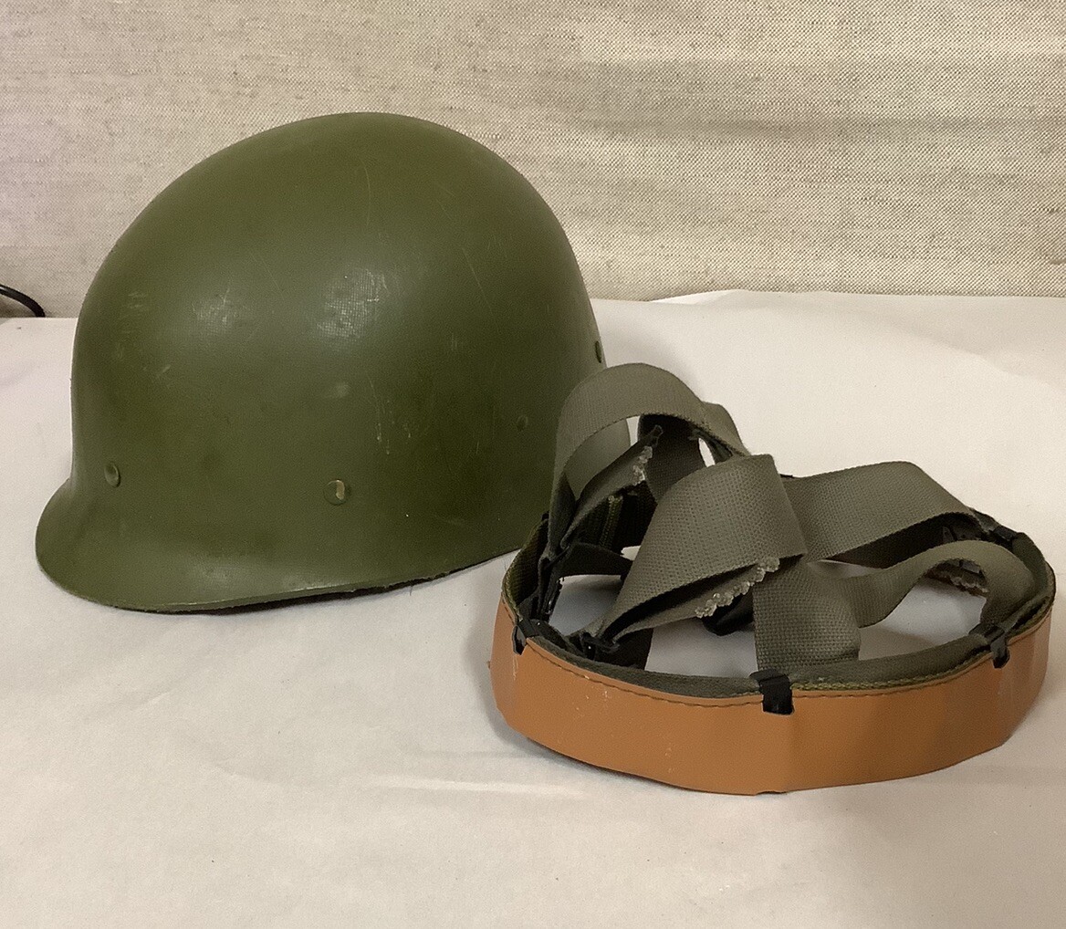 Vtg USA Ground Troops Suspension Helmet Lot 25 - DLA100-85-f-ec71