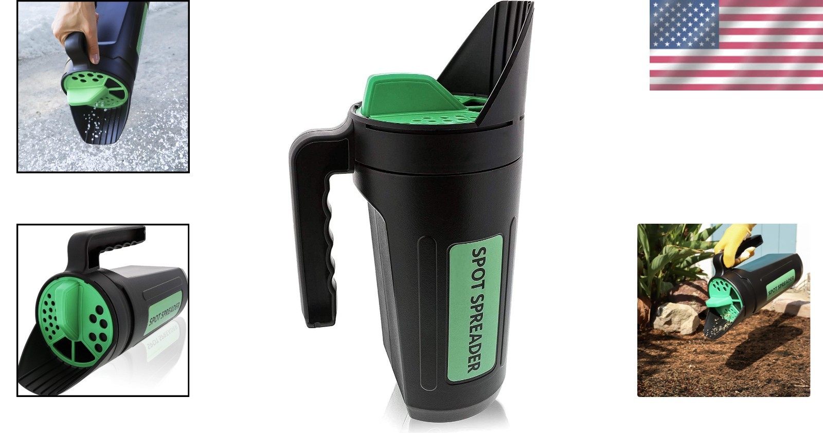 Versatile 80 oz Hand Spreader Shaker - Lightweight & Efficient for Gardening