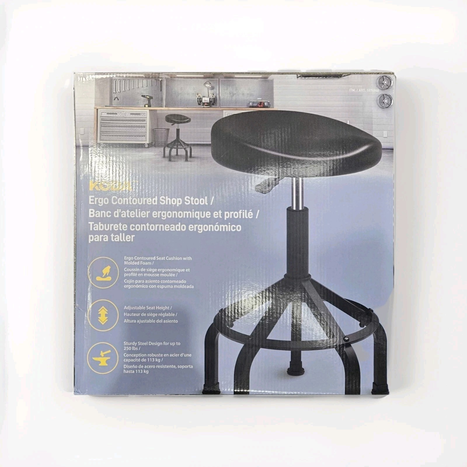 KODA Ergo Contoured Shop Stool 🆕