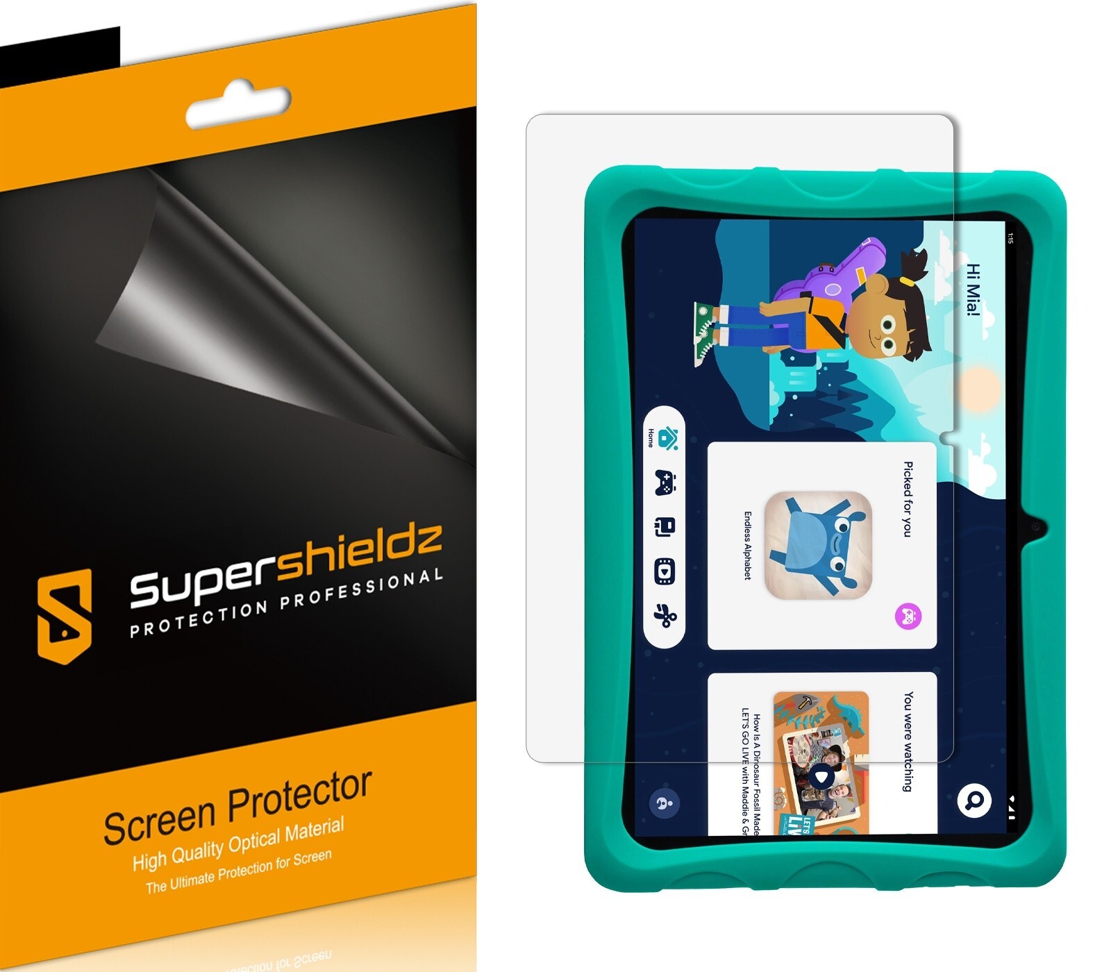 3X Supershieldz Clear Screen Protector for Onn 10/ 10.1" Kids (2022, 3rd Gen)