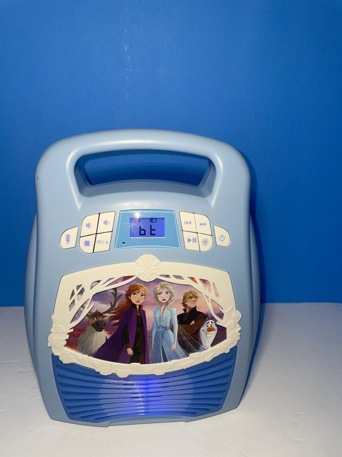 Frozen II Bluetooth MP3 Karaoke System without Microphone Charger Included eKids
