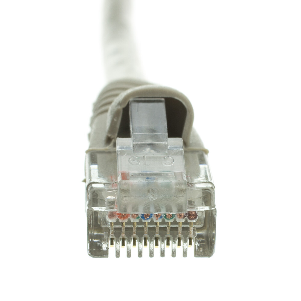Snagless 12 Foot Cat5e Gray Network Ethernet Patch Cable