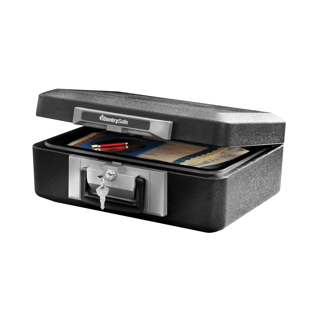 Classified Fireproof Safe Box with Key Lock - Secure Storage 6.3x15.3 Inches
