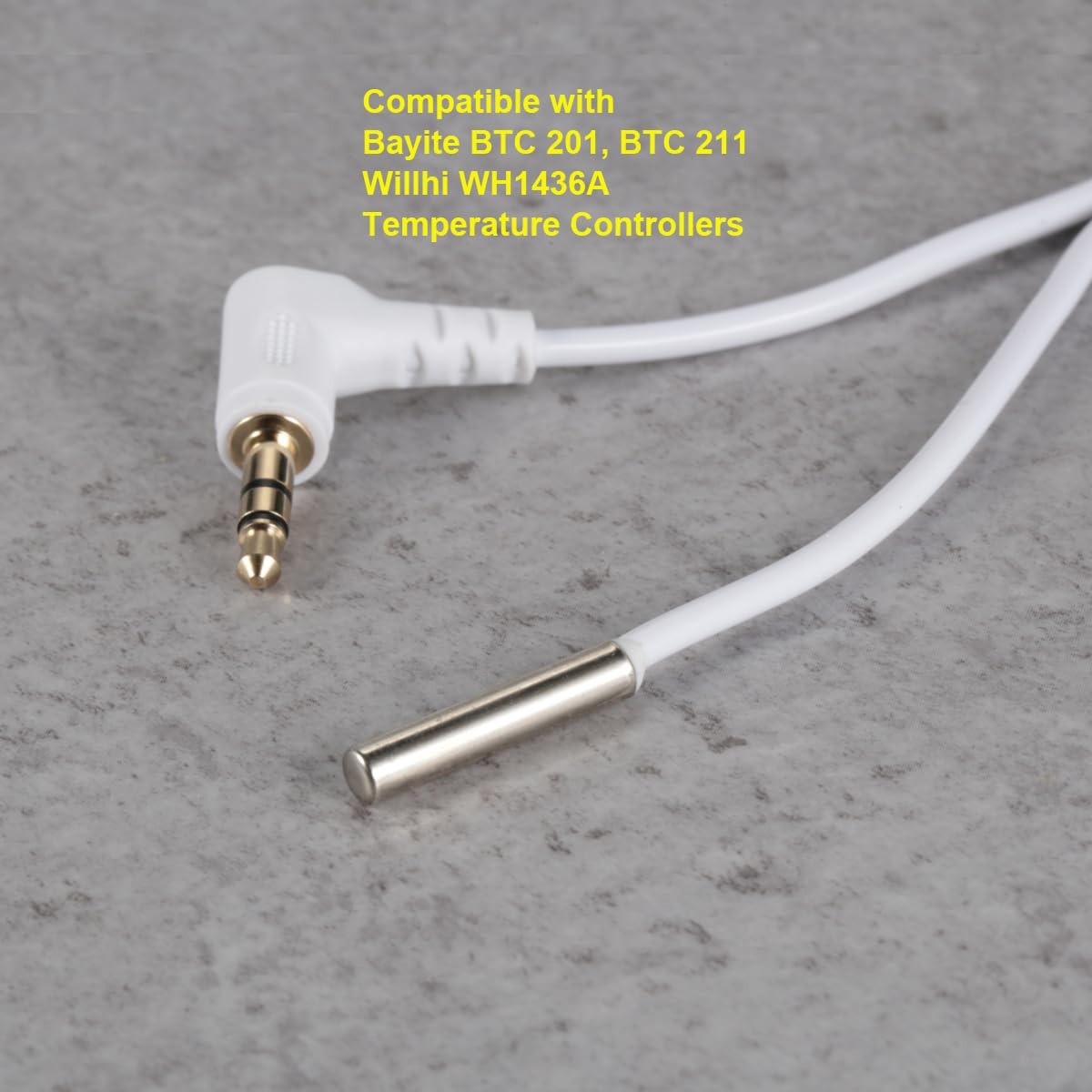 NTC 10K Temperature Sensor Probe 9.8ft Cable 3.5mm Plug Controller Thermistor