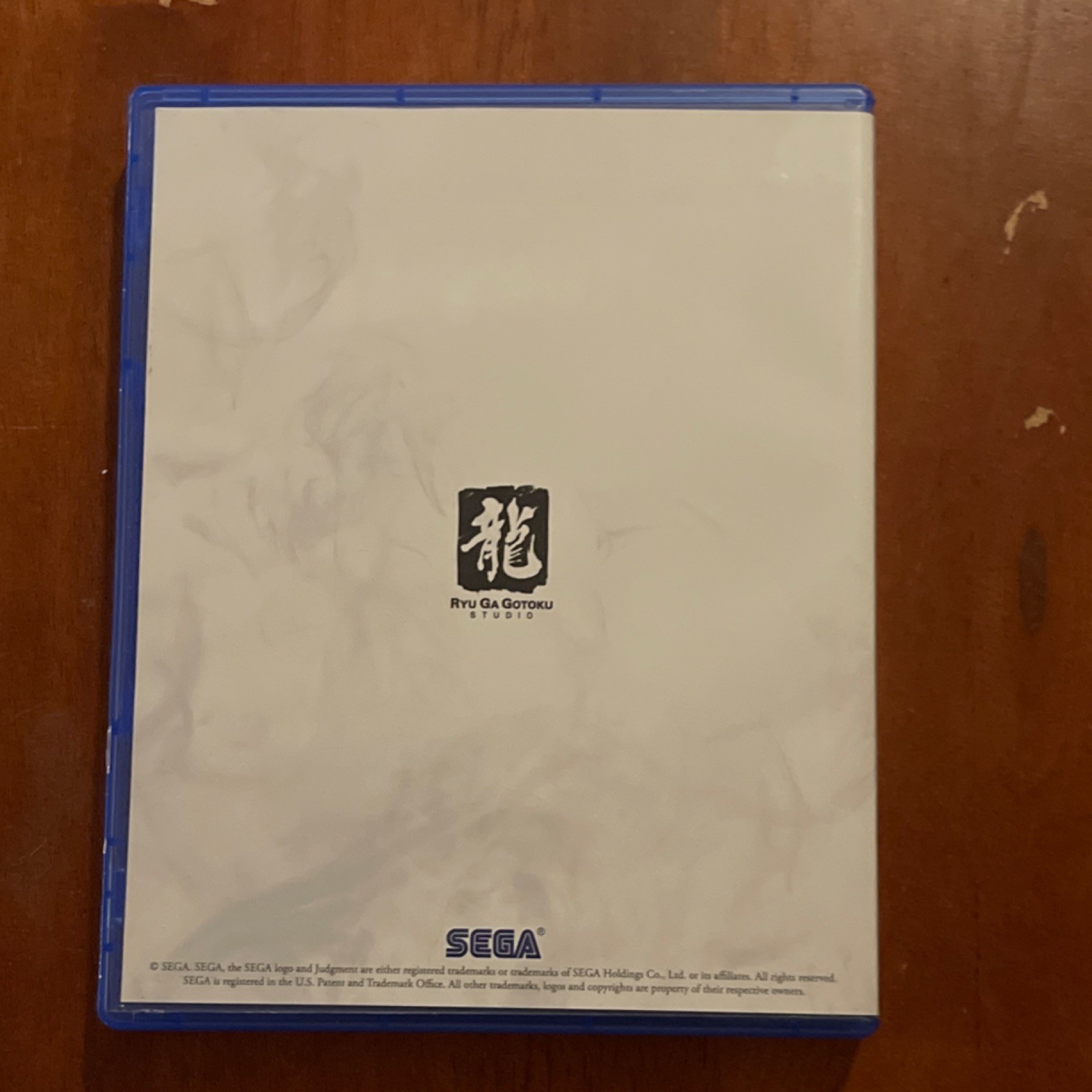Judgment DVD Keep Case for Sony PlayStation 4 PS4 Original Video Game Case