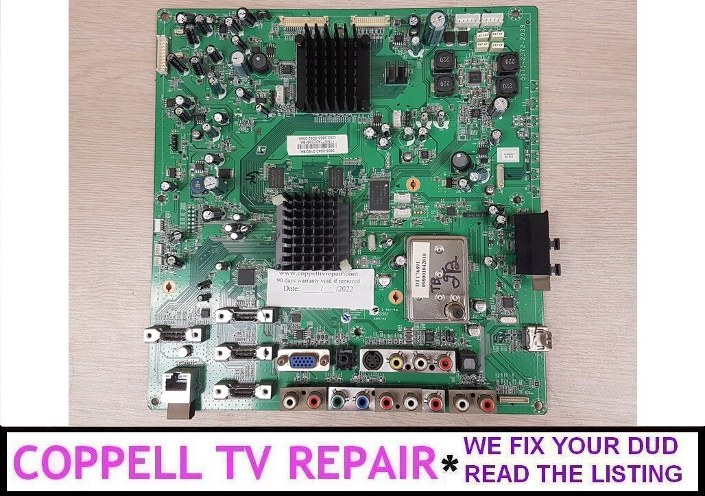 REPAIR SERVICE FOR VIZIO VF552XVT MAIN BOARD 3655-0042-0150 / 0171-2272-2938