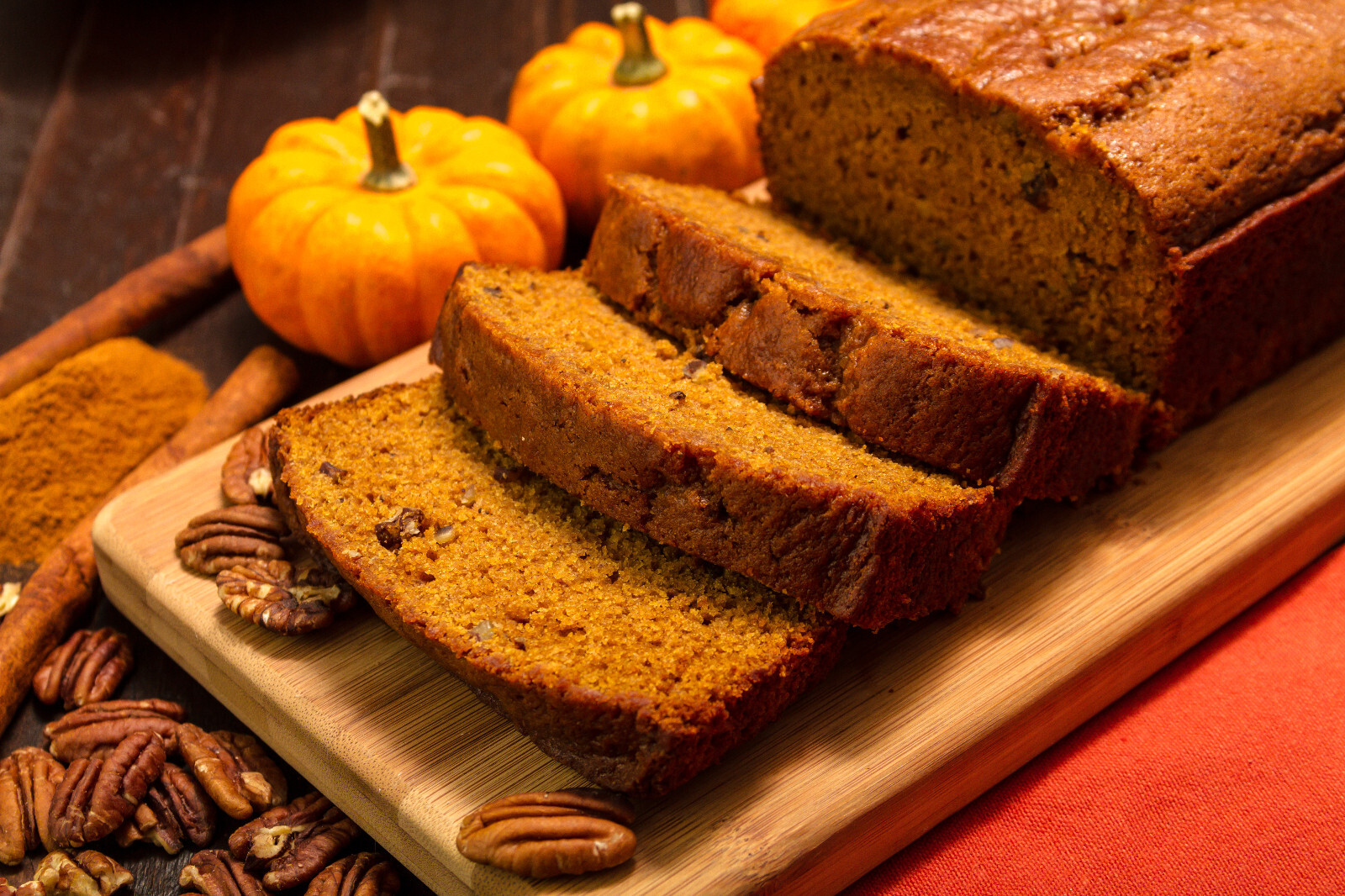 2 Pumpkin Bread Loaves, Homemade, ~ 3lbs, Moist Fall Treat, Pumpkin Spice Bread