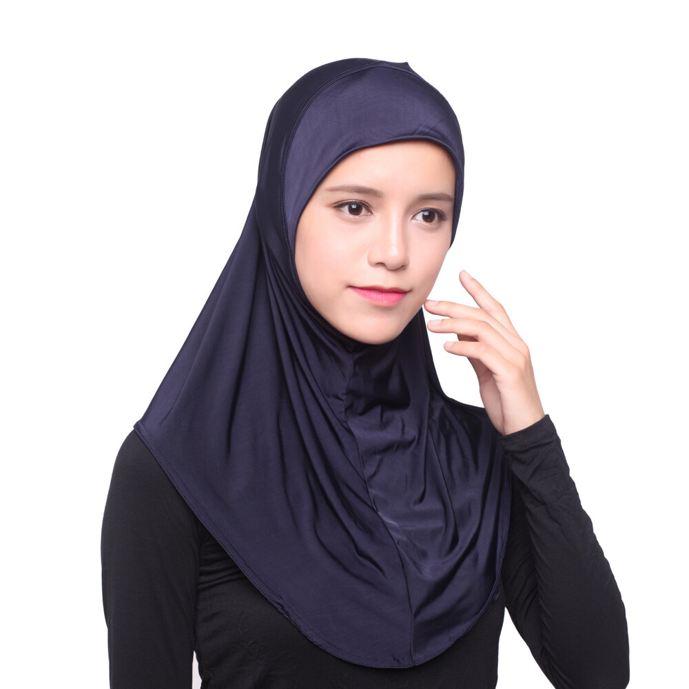 Women Hijab Amira Shawl Caps Instant Muslim Turban Wrap Scarf Headscarf Islamic