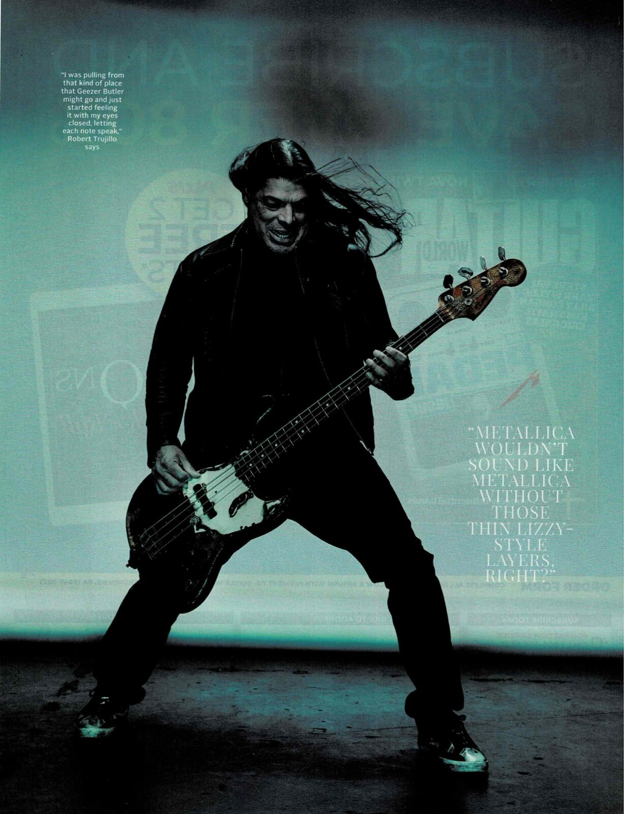 Robert Trujillo of Metallica - 2023 - Music Print Ad Photo