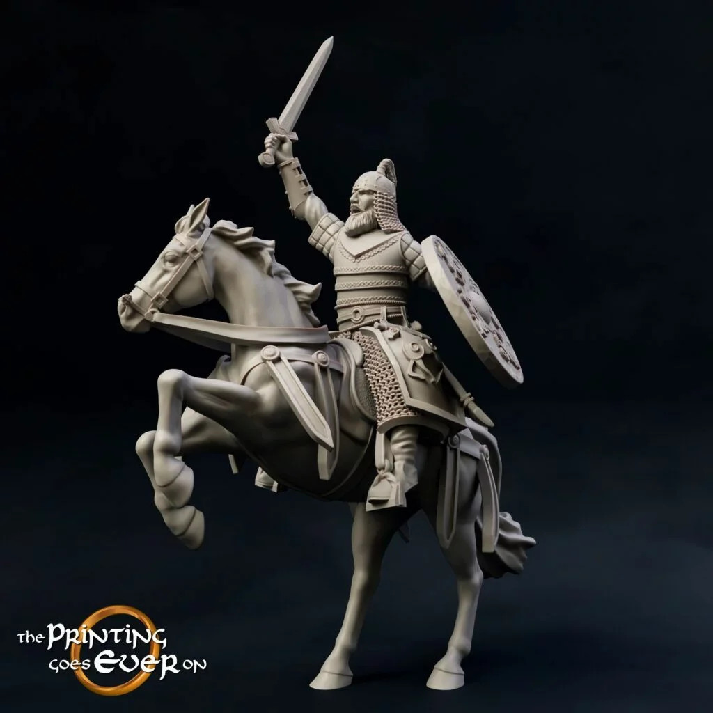 Prince Ebremer - Mounted - 28-32mm Heroes of - Resin Tabletop Miniature