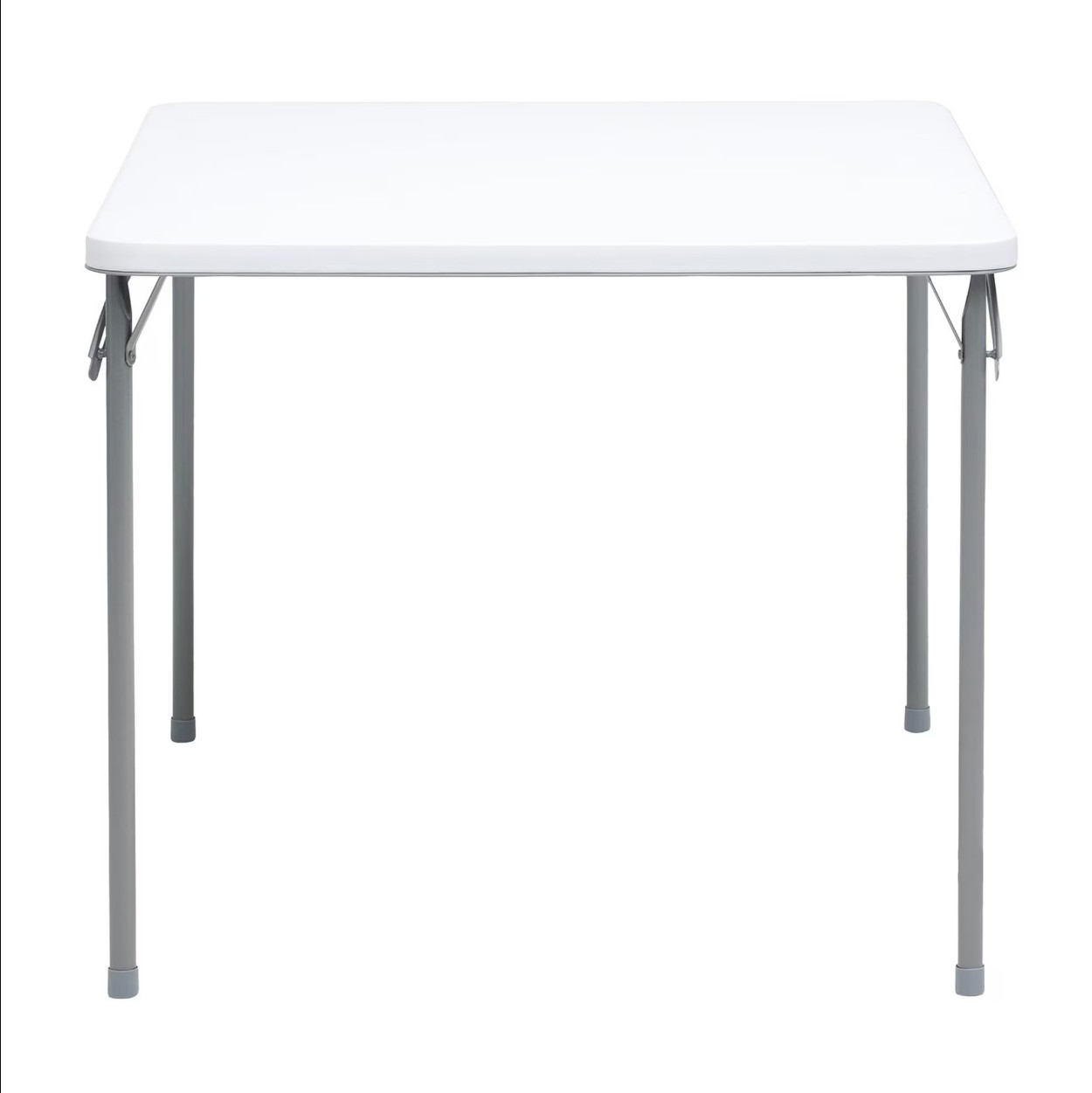 Mainstays 34" Fixed Table Top Folding Legs Card Table, White