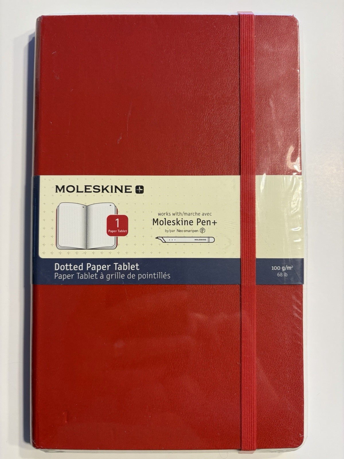 Smart Notebook Dotted 5"x8.25" Scarlet Red Hard Cover Digital Notes App