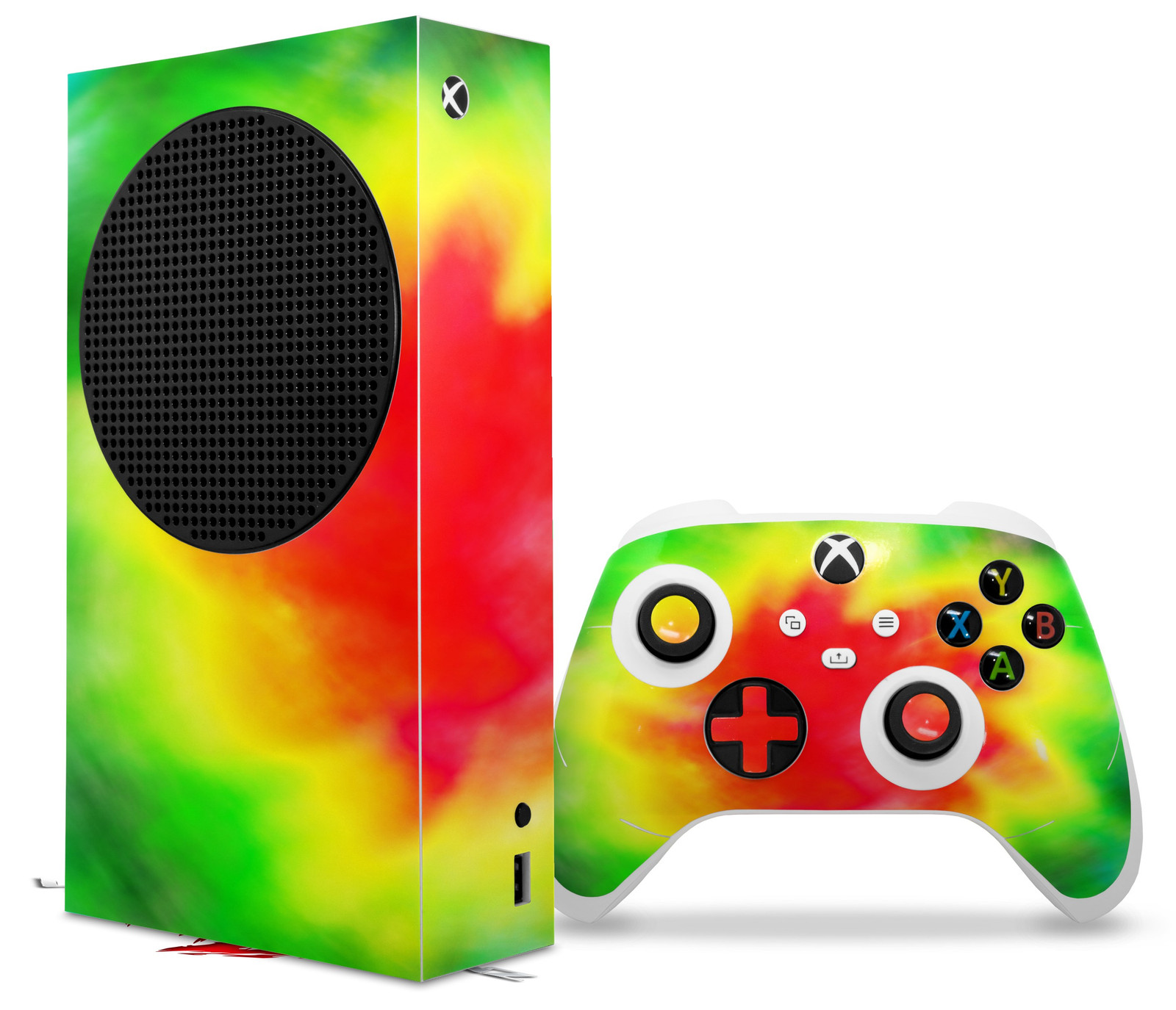 Skin Wrap for XBOX Series S Console Controller Tie Dye